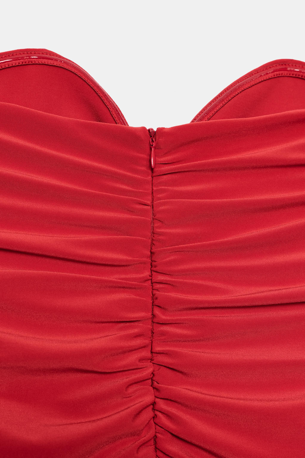 VESTIDO LARGO DRAPEADO / Rojo vivo - Zara фото 9