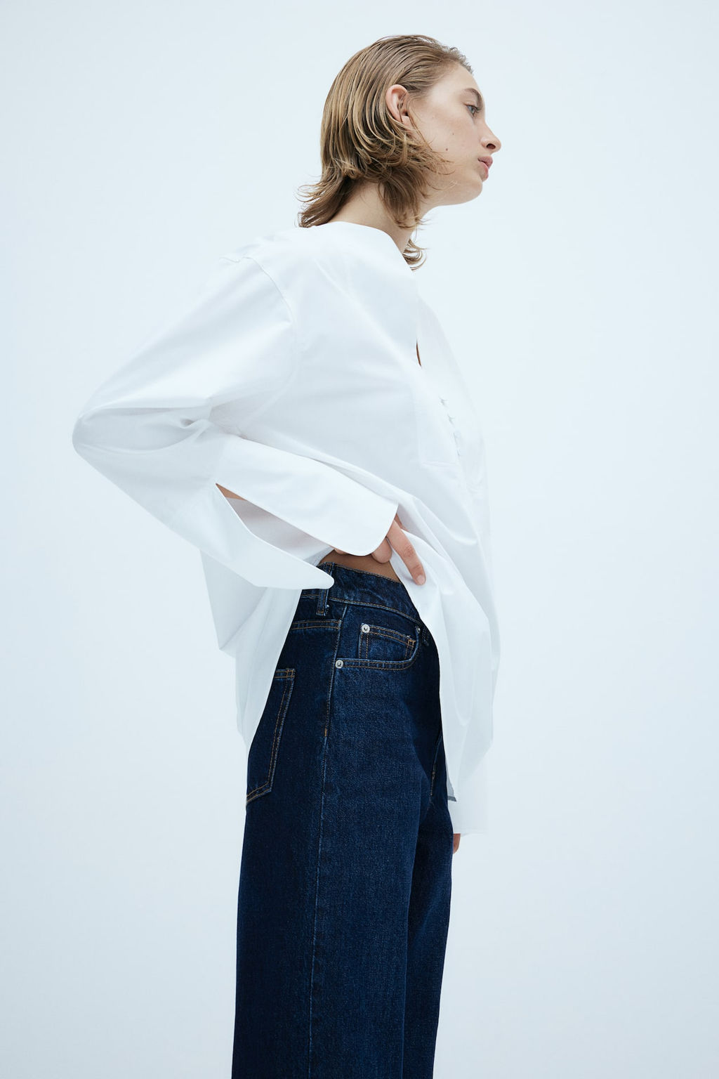 Vaquero recto con vuelta - H&m фото 5