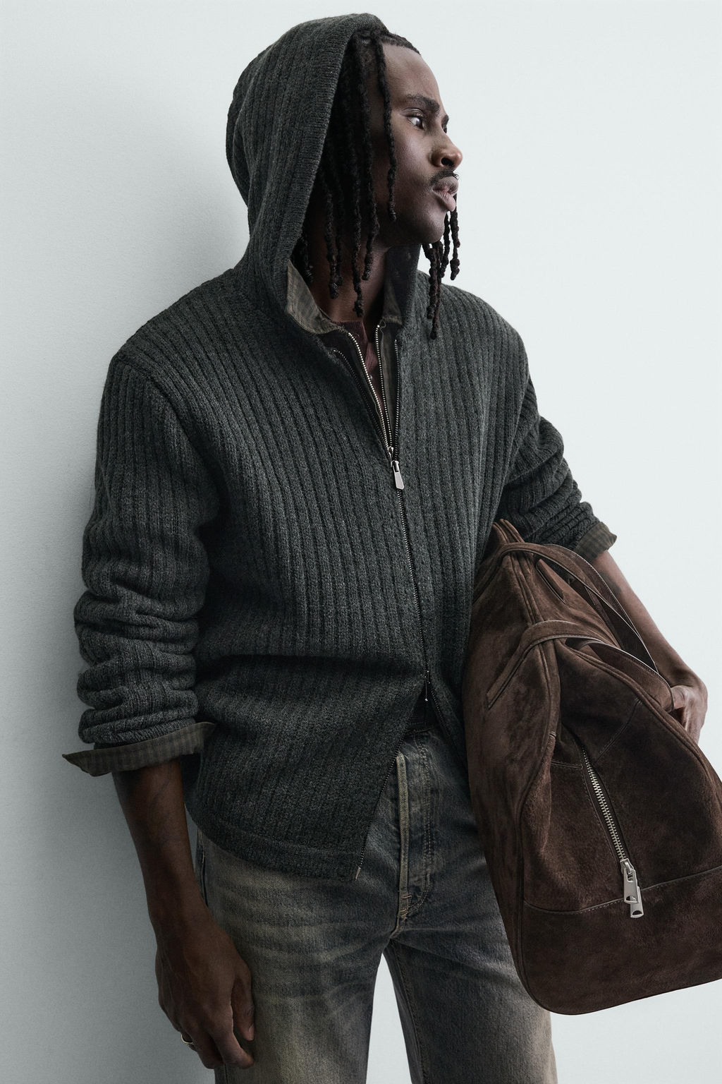 TEXTURED RIBBED JACKET - Zara фото 14