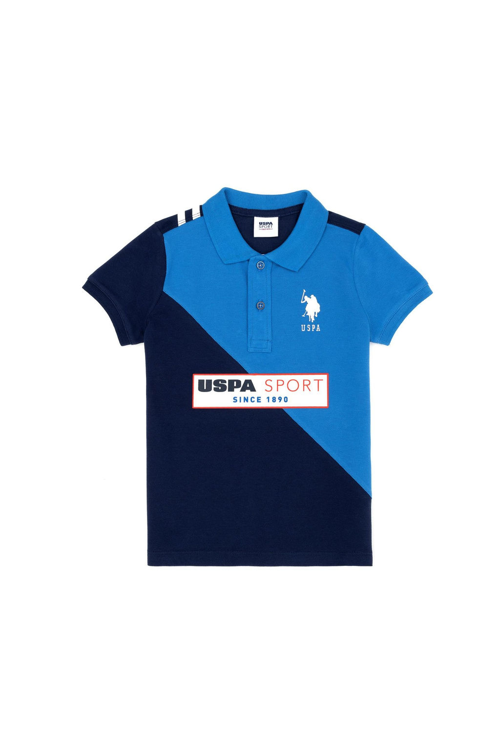 U. S. Polo Assn Темно-синяя футболка с воротником-поло для мальчика - U.s. polo assn фото 4