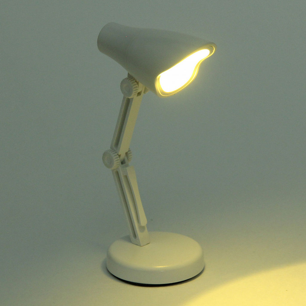 Цена за 2 шт. Настольная лампа "Sunshine" 4*4*11 см LED, батарейки AG3, 0.2W, Белый