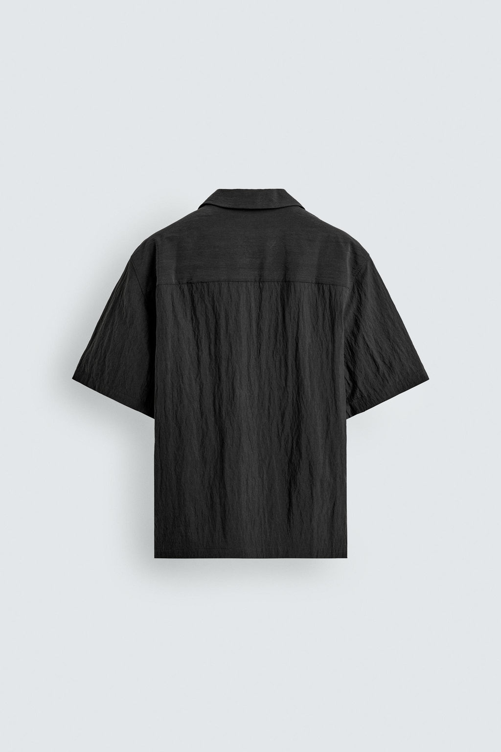 CAMISA RELAXED FIT TEXTURA / Negro - Zara фото 8
