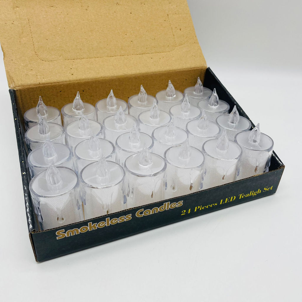 Новогодний декор Ночник - Свеча средняя 8 см (24 шт в уп) (Разноцветные) - Ип лебедев о.ю фото 2