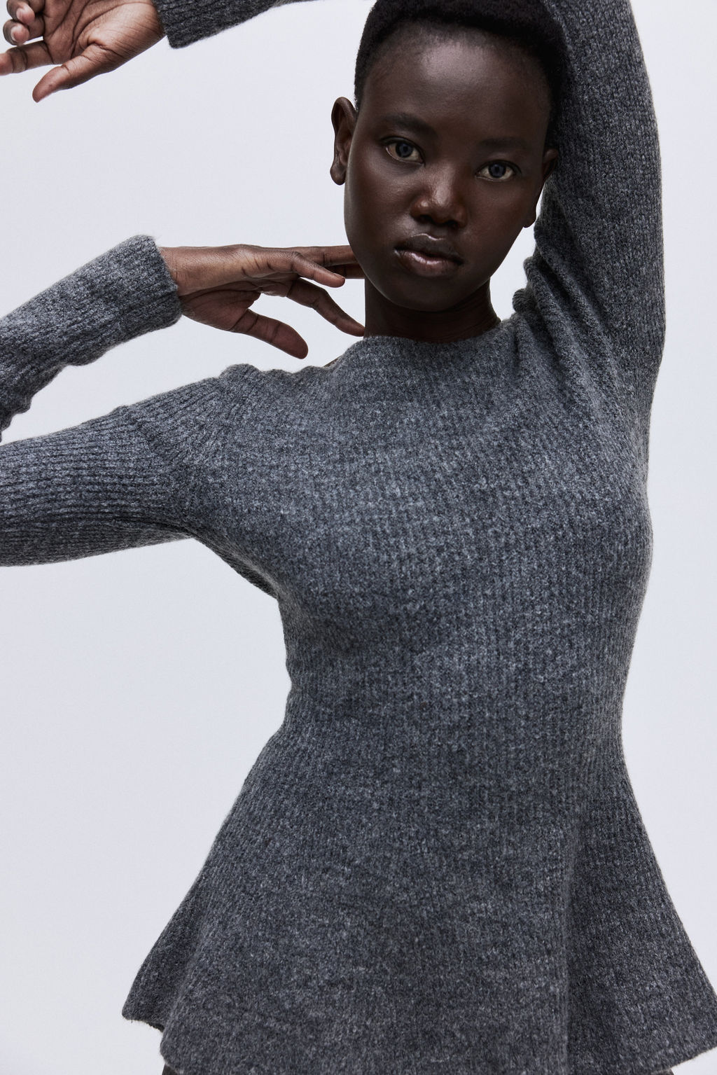 Jersey en punto de canal? con peplum - H&m фото 6