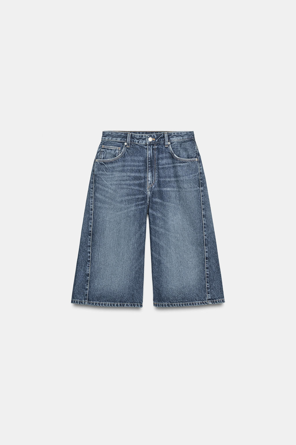 BERMUDA JORTS DENIM TRF TIRO MEDIO / Azul - Zara фото 5