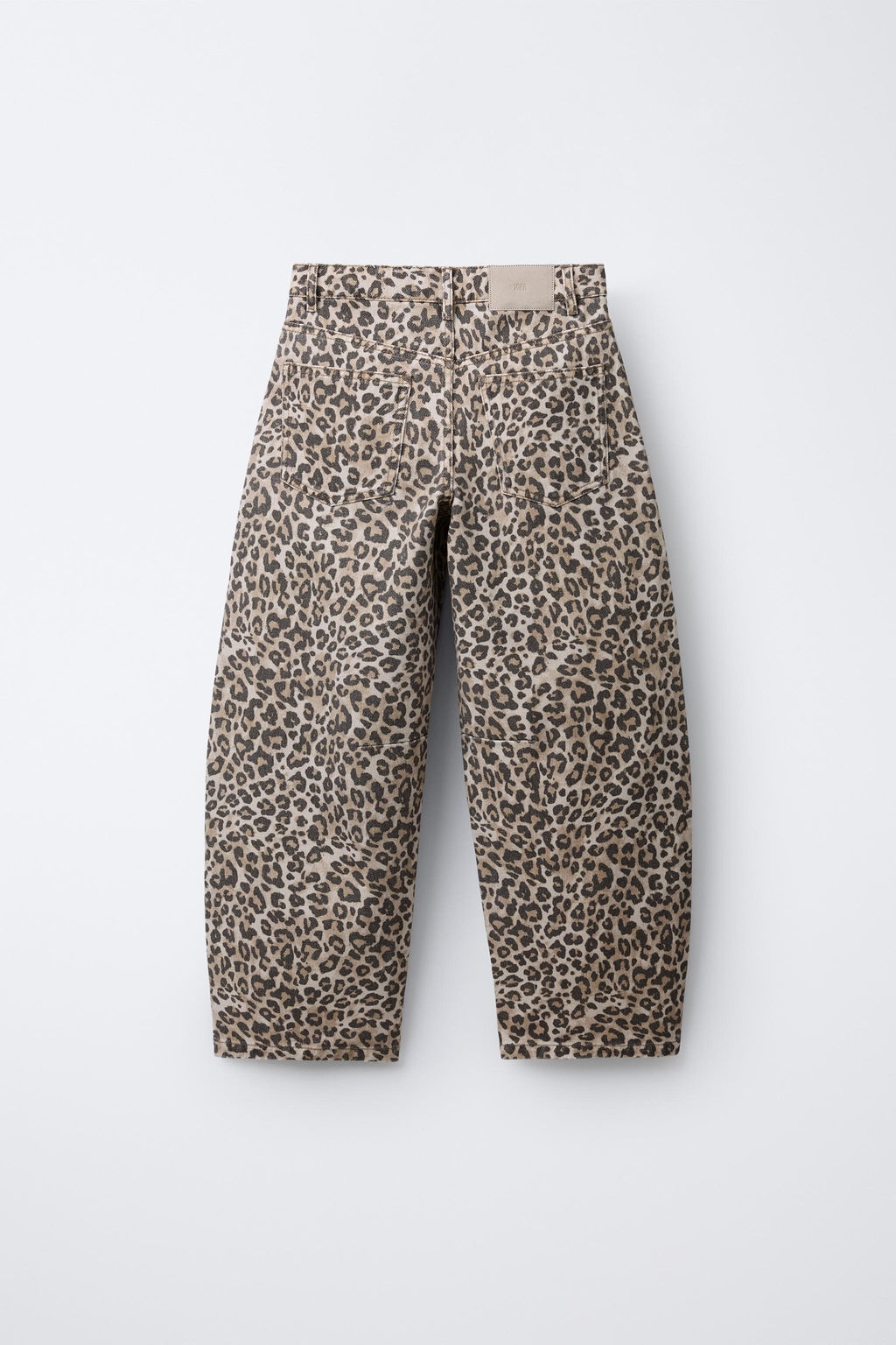 JEANS BARREL ANIMAL PRINT / Marr?n - Zara фото 2