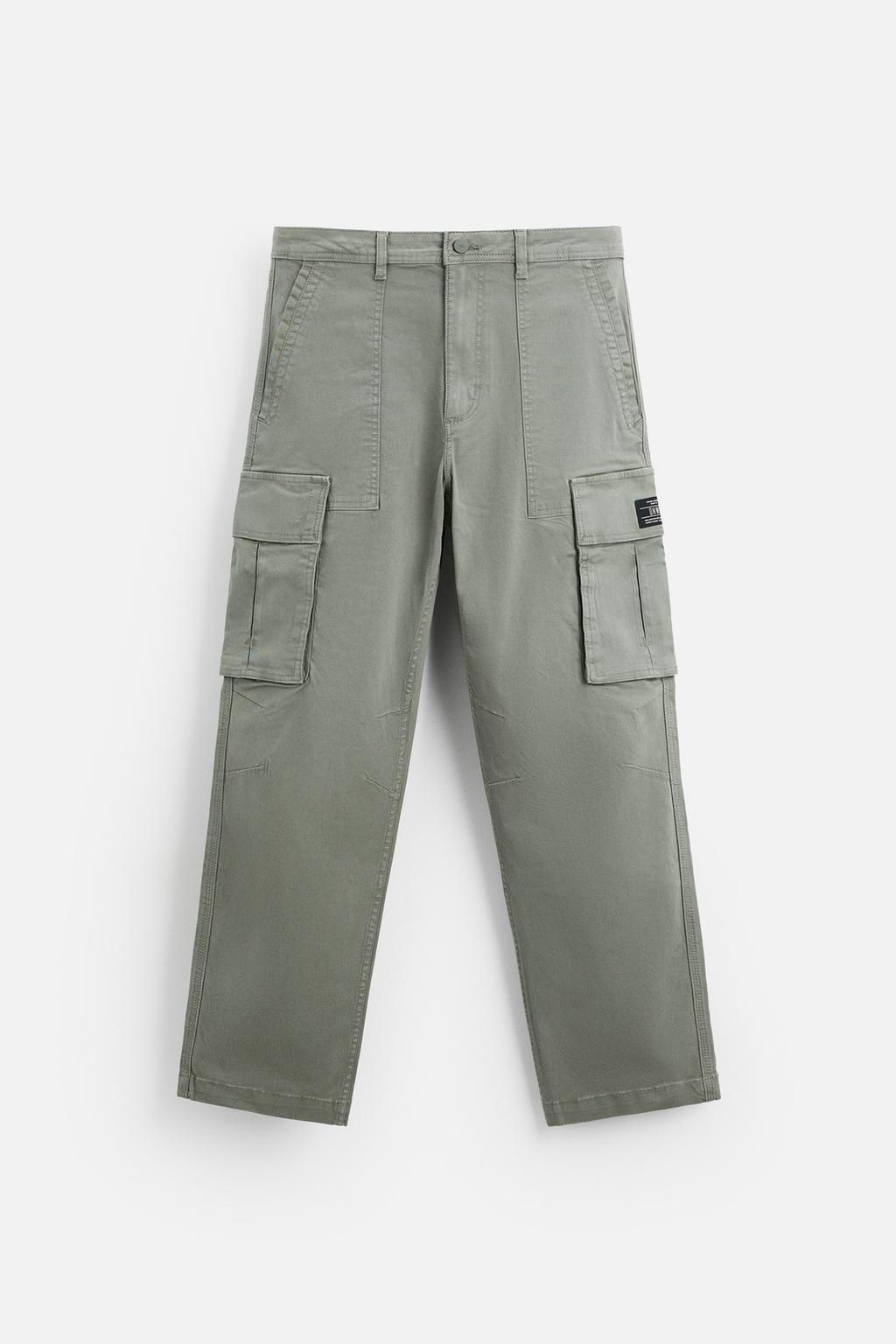 RELAXED FIT CARGO TROUSERS - Zara фото 30