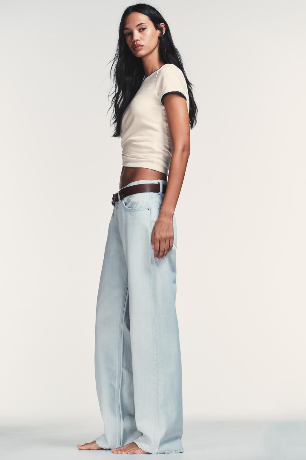 TRF MID-WAIST BAGGY JEANS - Zara фото 18
