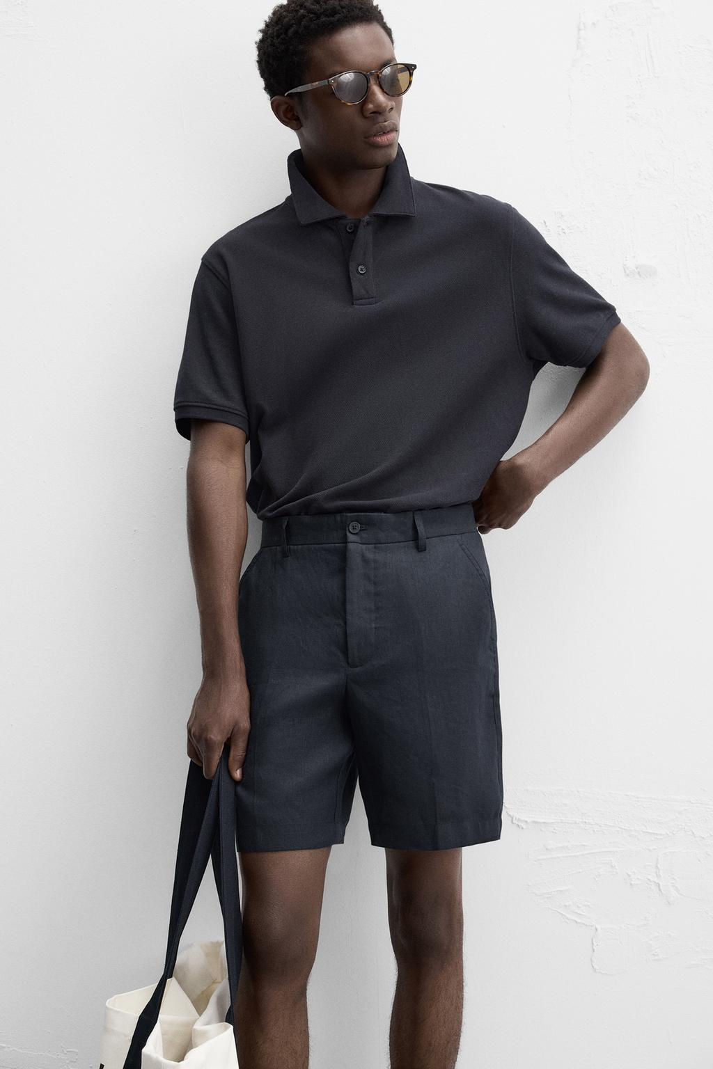 100% LINEN BERMUDA SHORTS - Zara фото 6