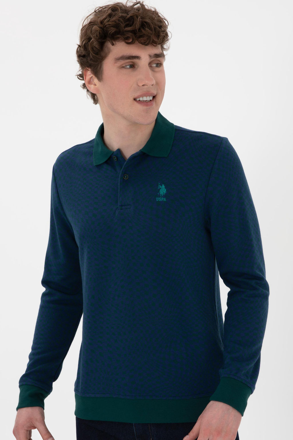 Erkek Koyu Ye_il Sweatshirt Sepette S_rpriz _ndirim - U.s. polo assn фото 3