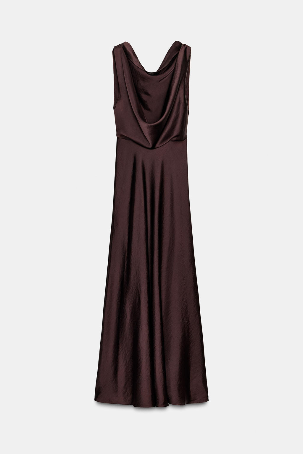 ZW COLLECTION SATIN MIDI DRESS - Zara фото 6