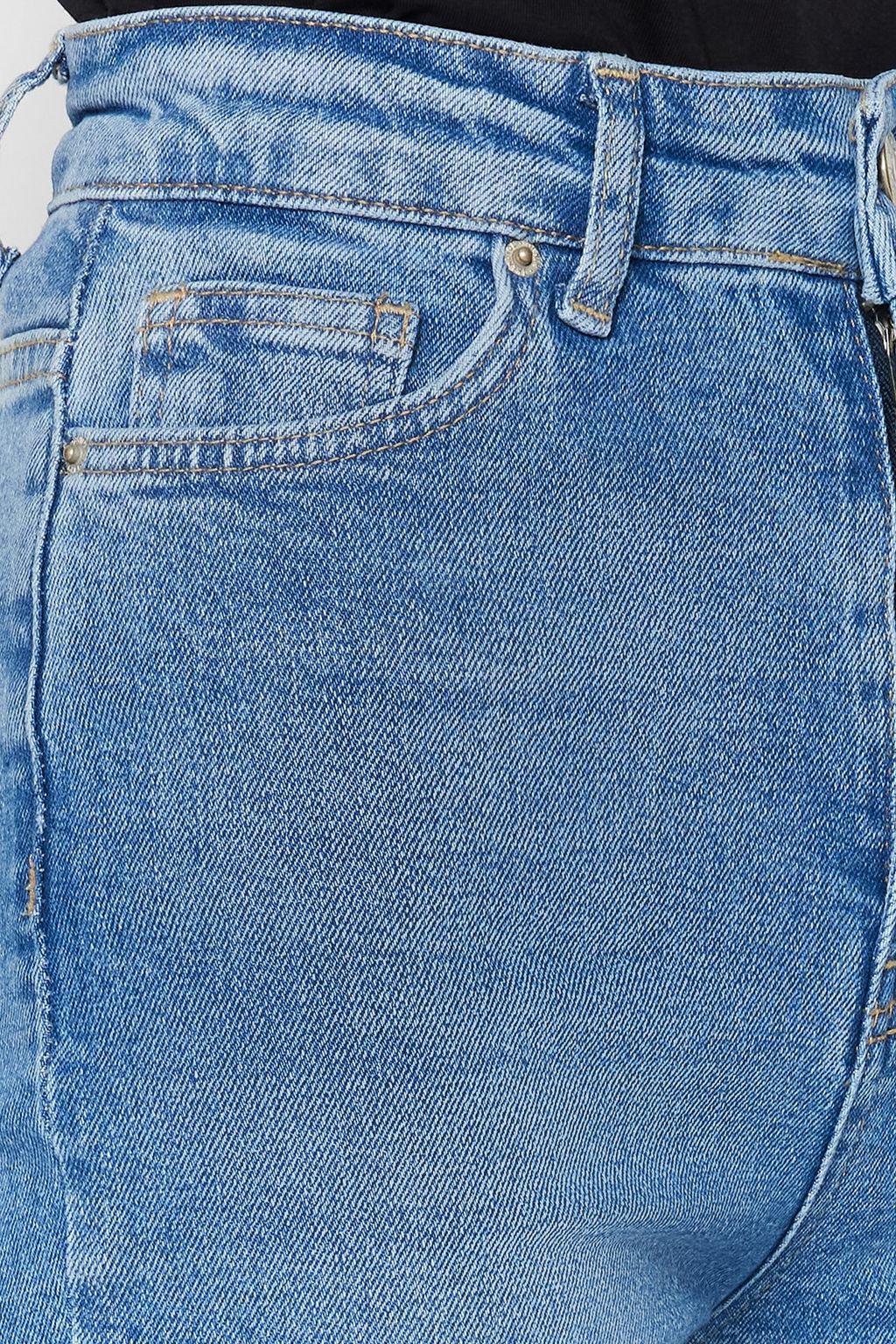 TRENDYOLMILLA Siyah More Sustainable Yuksek Bel Flare Jeans TWOSS23JE00063  фото 9