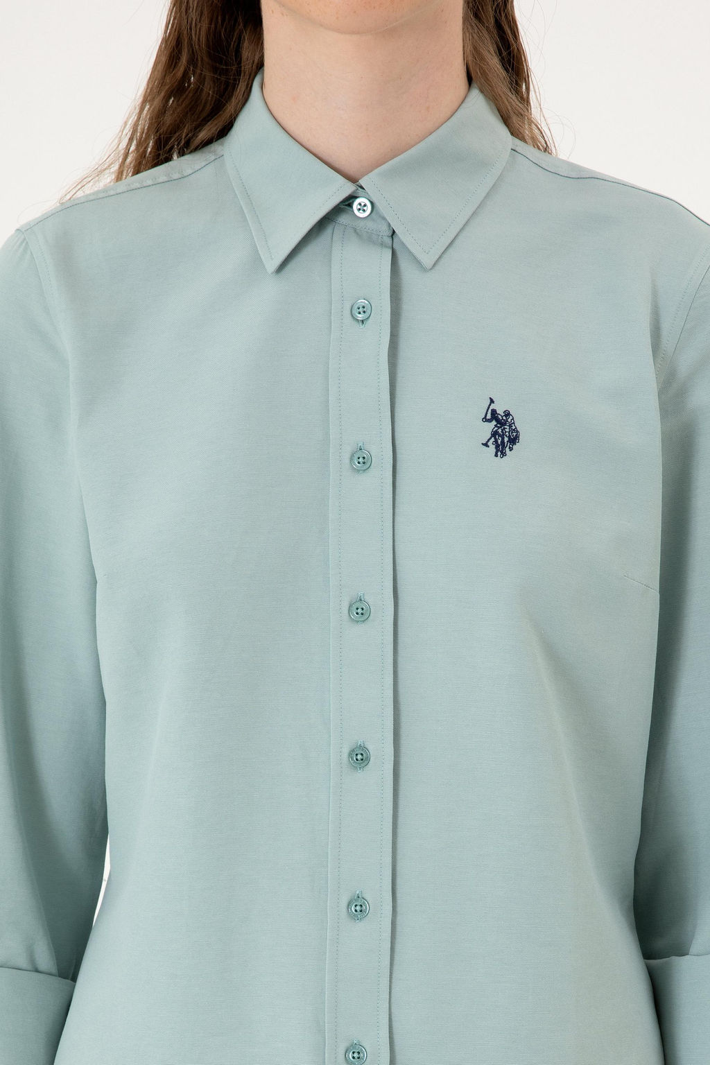Kad_n Mint Uzun Kollu Basic G_mlek Sepette S_rpriz _ndirim - U.s. polo assn фото 6