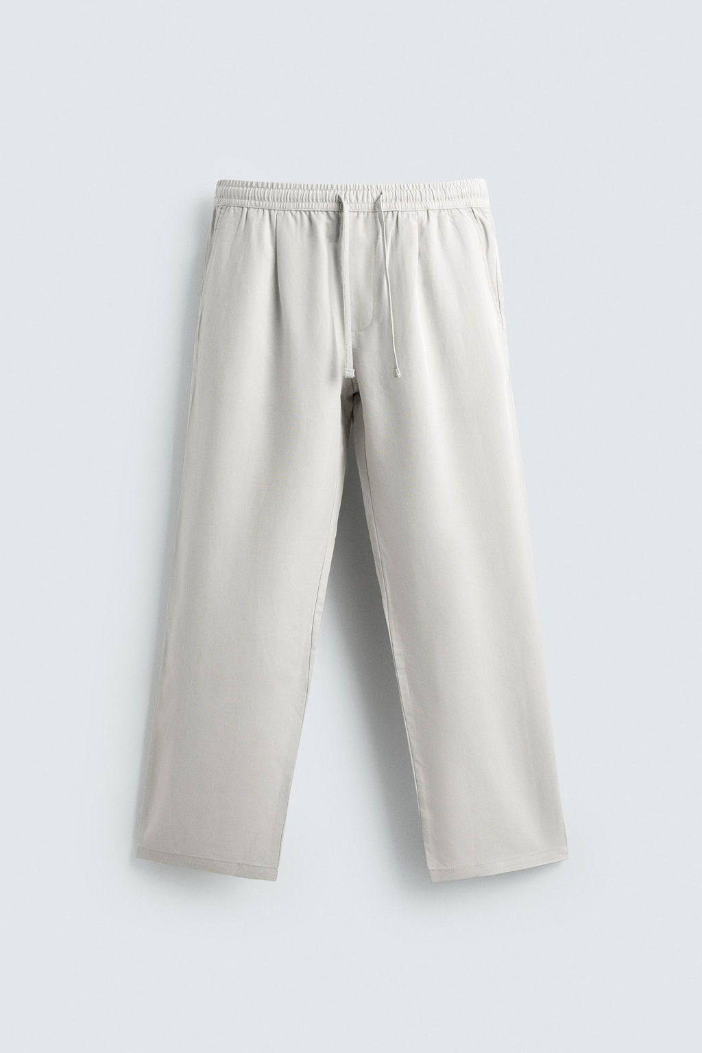 PANTAL?N REGULAR FIT 100% LYOCELL / Gris perla - Zara фото 7