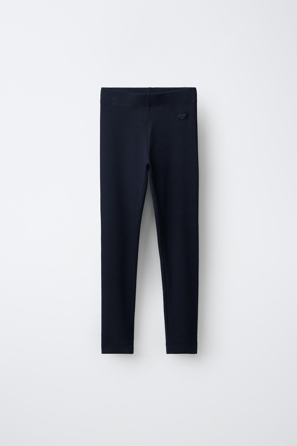 LEGGING RIB ETIQUETA / Marino