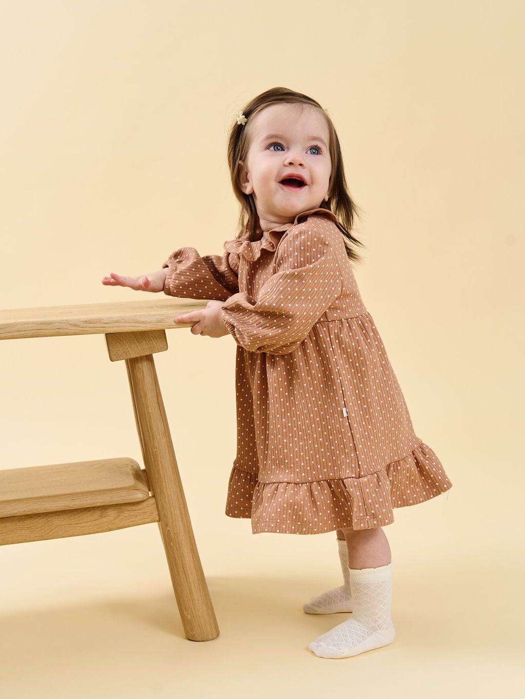 Носки ажурные Сливки 0+ - Bungly фото 3