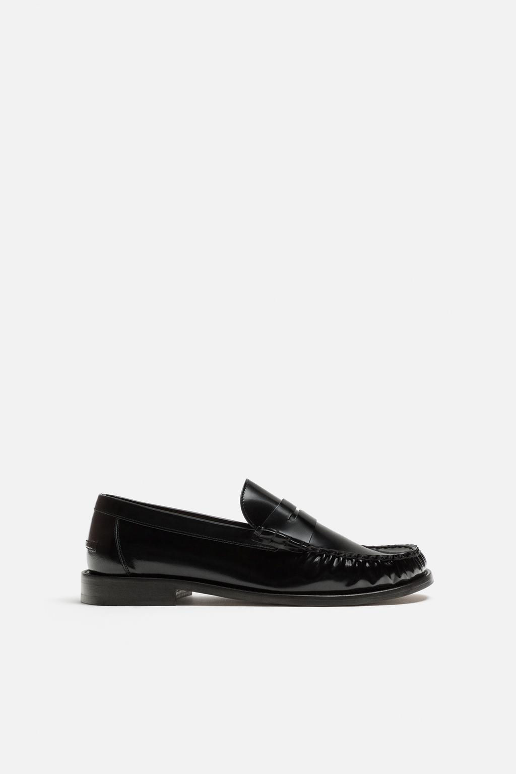 LEATHER PENNY LOAFERS - LIMITED EDITION - Zara фото 5