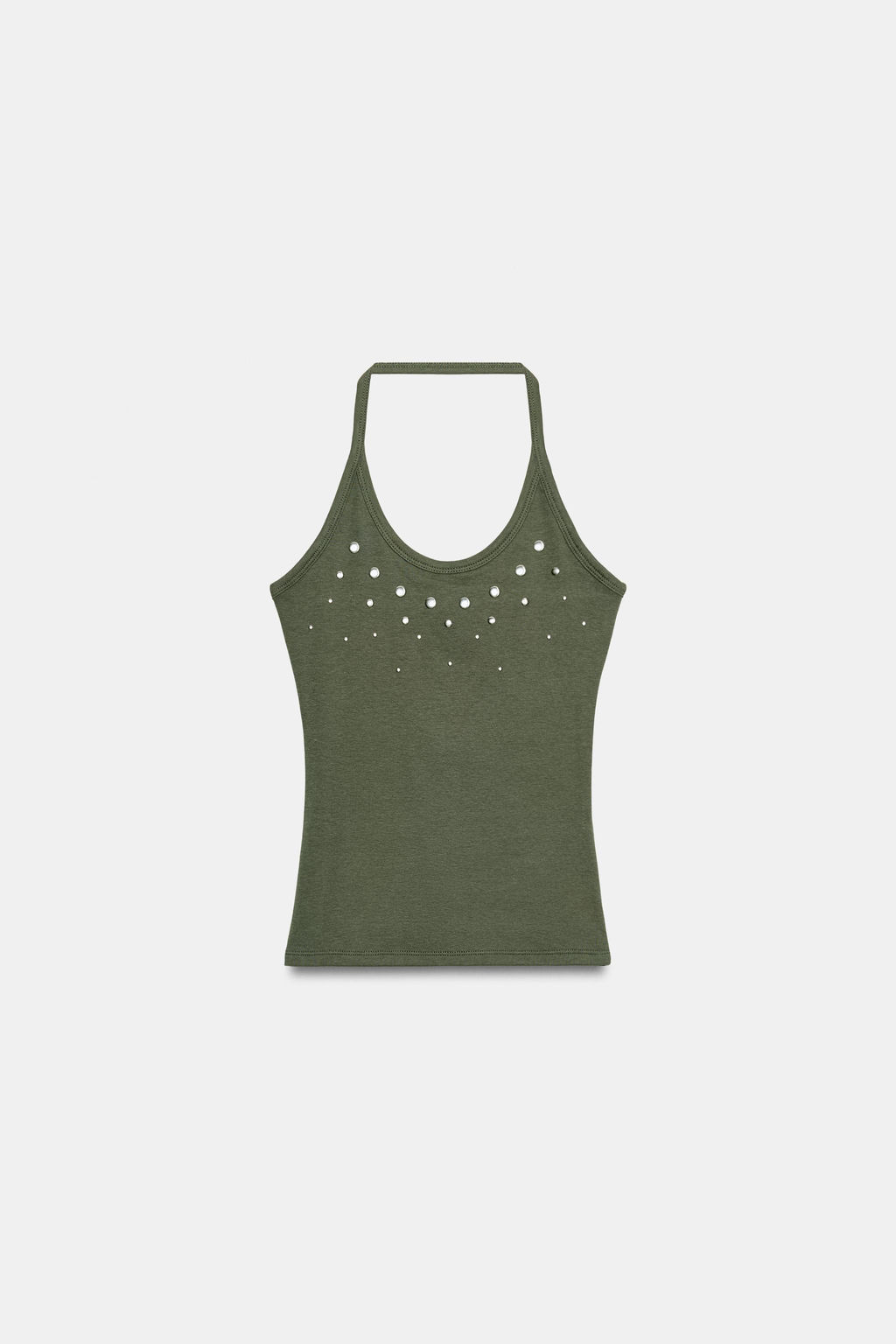 TOP HALTER TACHAS / Verde - Zara фото 7