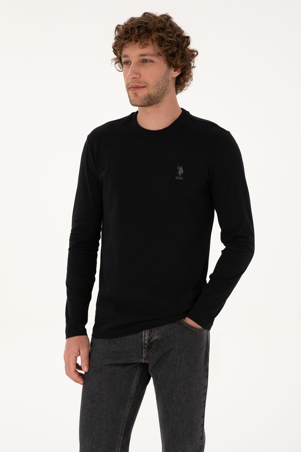 Erkek Siyah Basic Sweatshirt Sepette S_rpriz _ndirim - U.s. polo assn фото 8