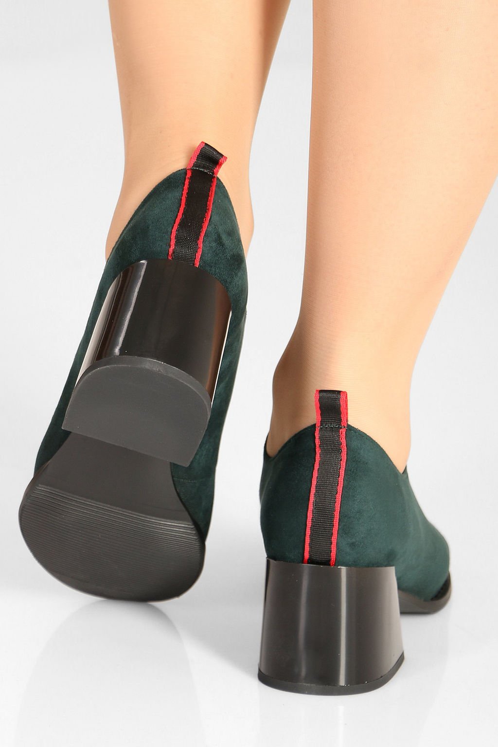 Туфли зеленые женские