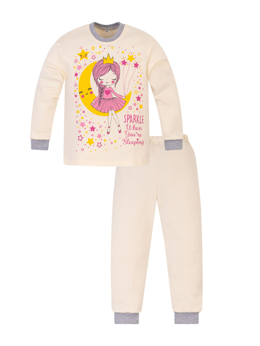 Пижама детская молочная принцесса