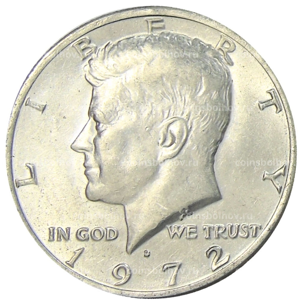 1/2 доллара (50 центов) 1972 года D США
