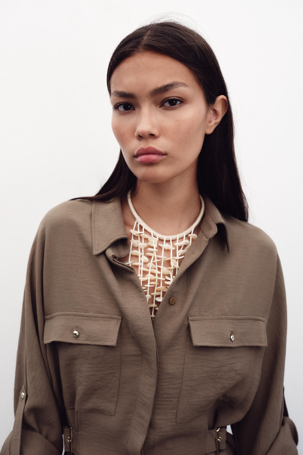SAFARI SHIRT WITH SIDE BUCKLES - Zara фото 12