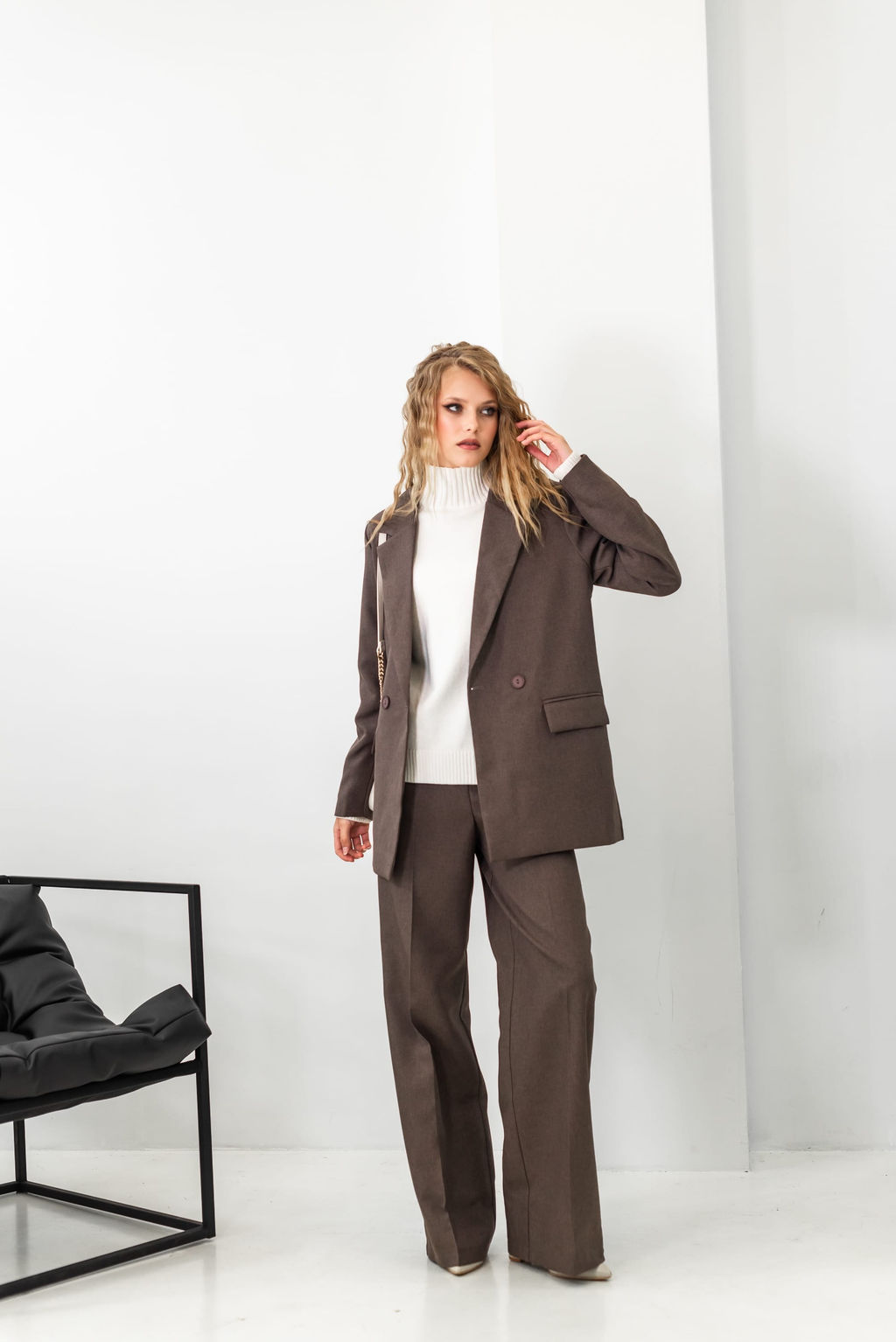 Свитер Дейн (белый) One Size - Nadi bordo фото 19