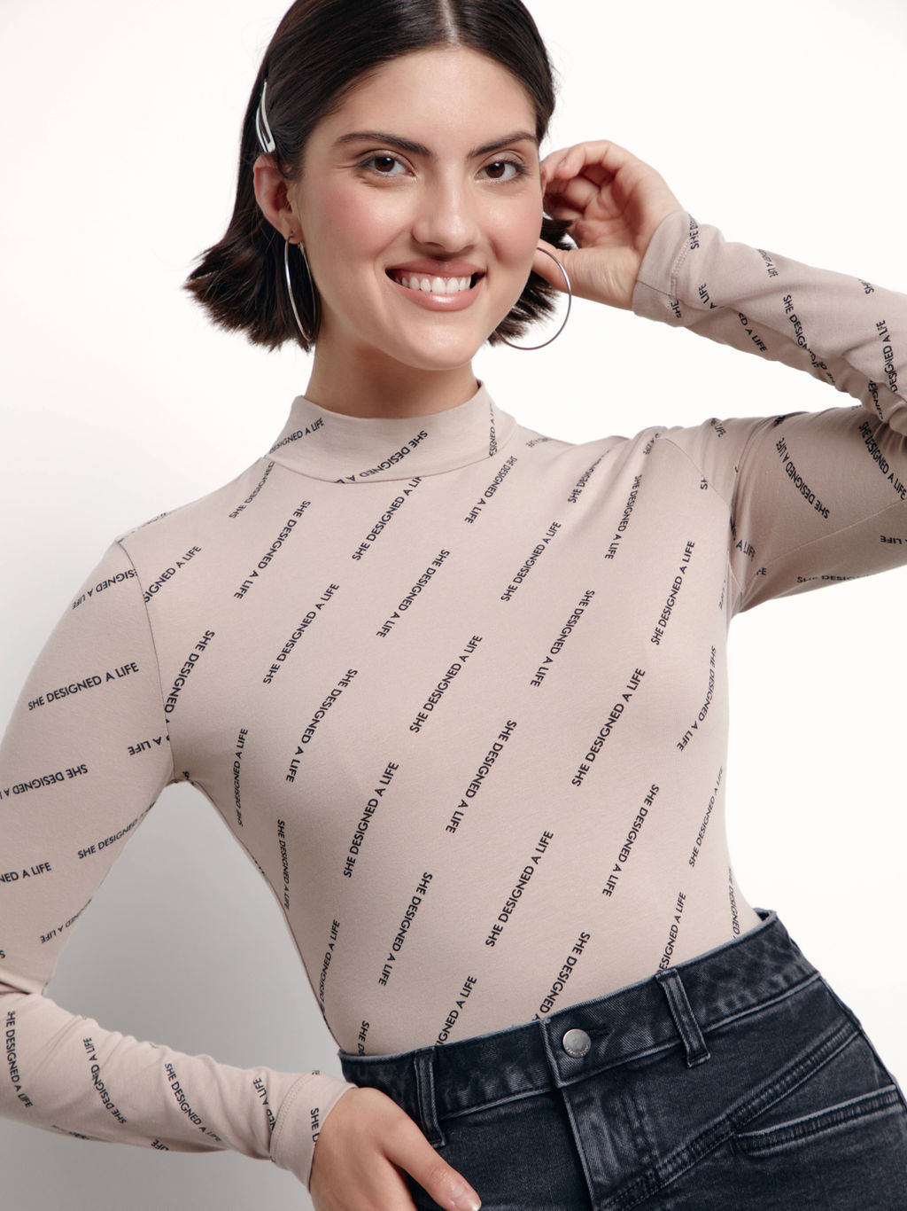 CONTE LBD 1776 Джемпер из хлопка с воротником-стойкой и рисунками Moon - Conte elegant фото 7