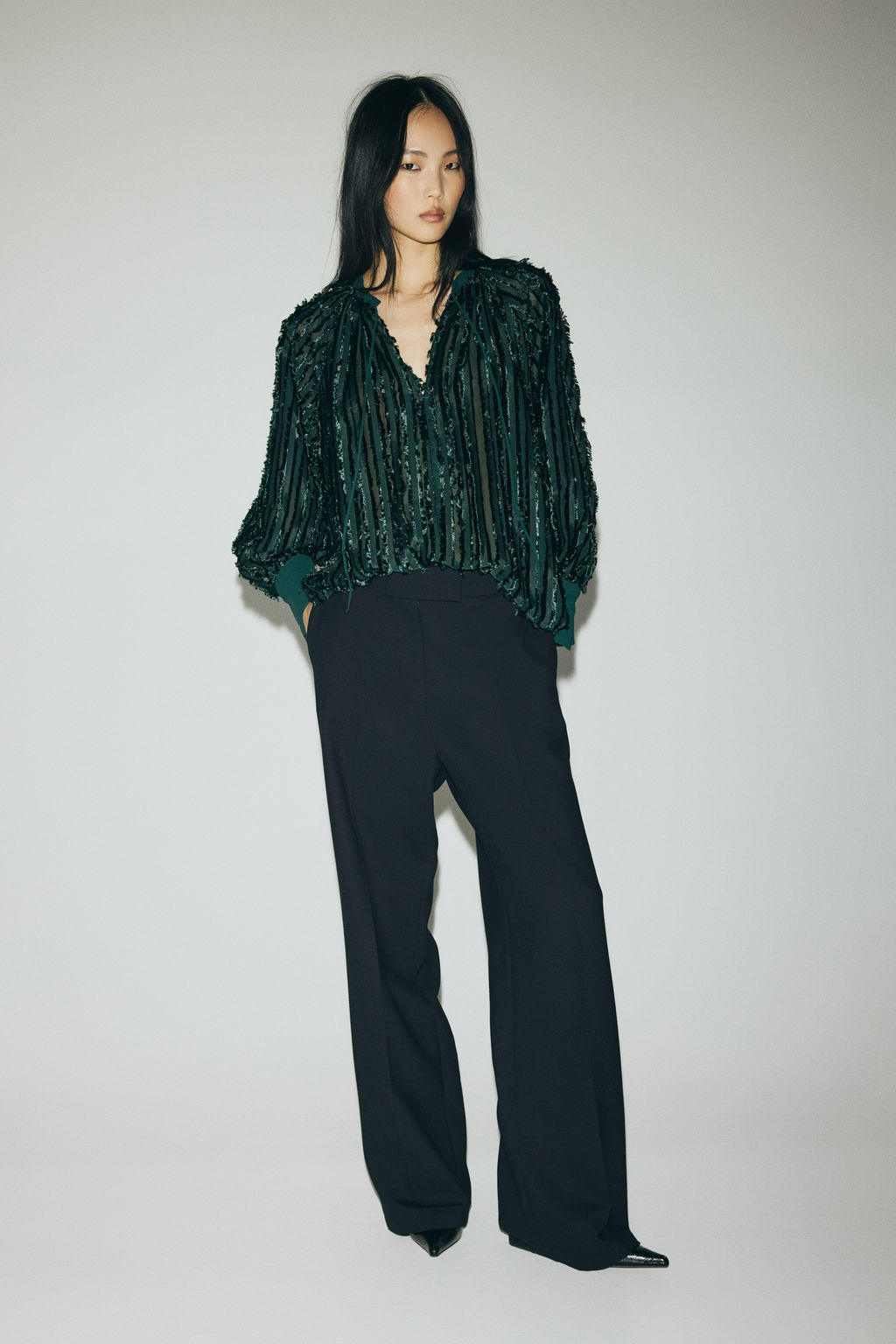 Blusa con lazada - H&m фото 2