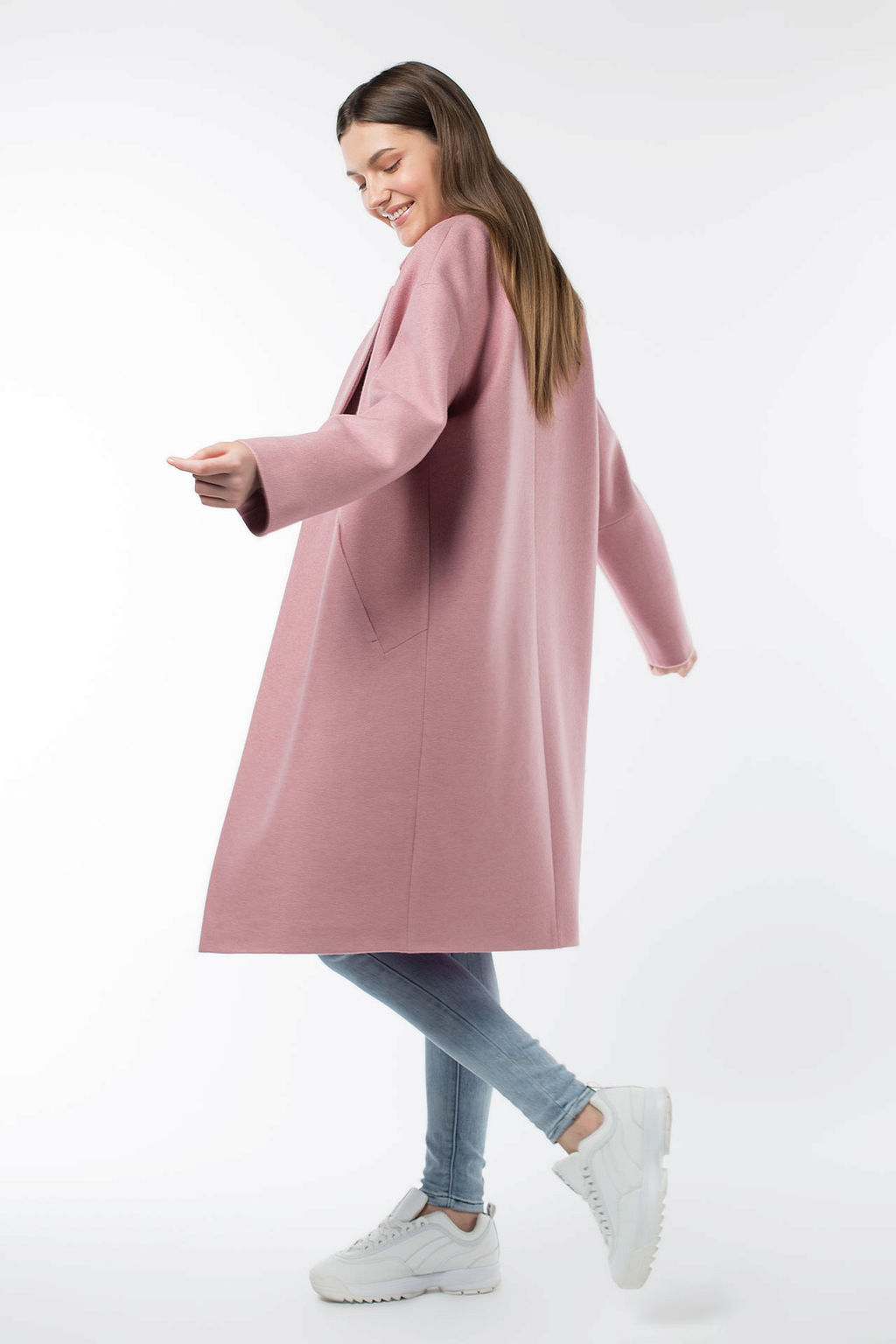 Пальто женское демисезонное (пояс) - El podio фото 3