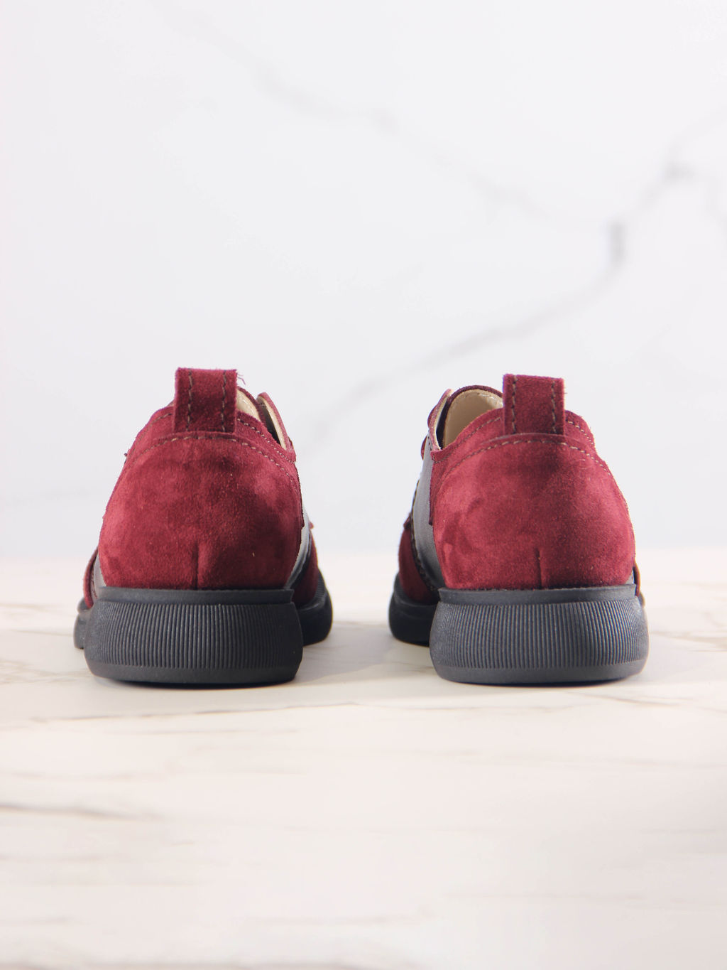 Полуботинки туфли EDART 205.патриция bl.Бордо +бордовая замша  фото 17