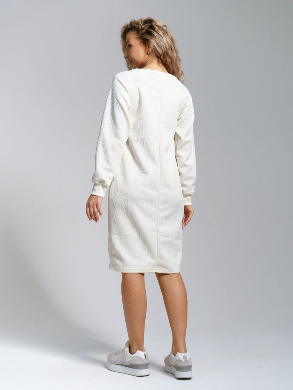 976 Платье из турецкой фактурной ткани с благородным рельефным переплетением - Svetekst фото 12