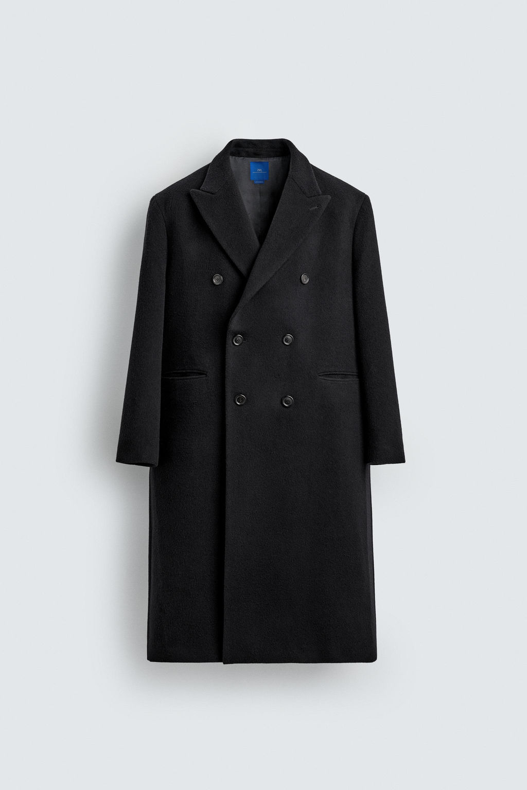 DOUBLE-BREASTED WOOL BLEND COAT AARON LEVINE X ZARA фото 8
