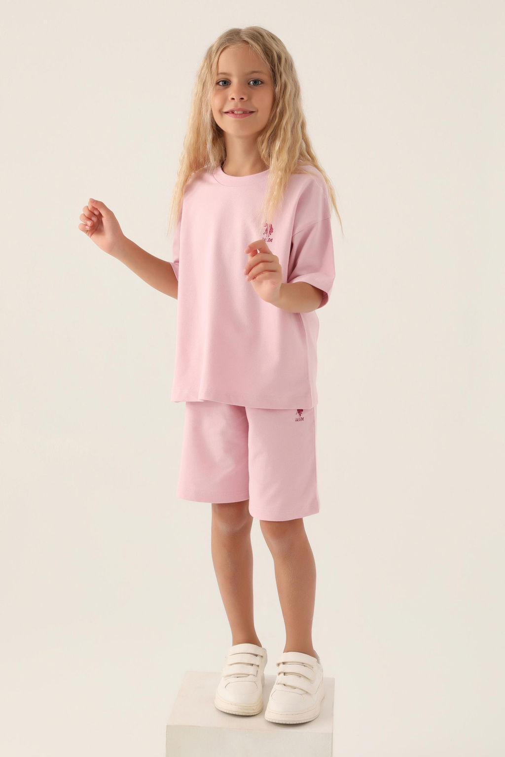 Пижамный комплект пудрово-розового цвета для девочки Неожиданная скидка в корзине - U.s. polo assn фото 3
