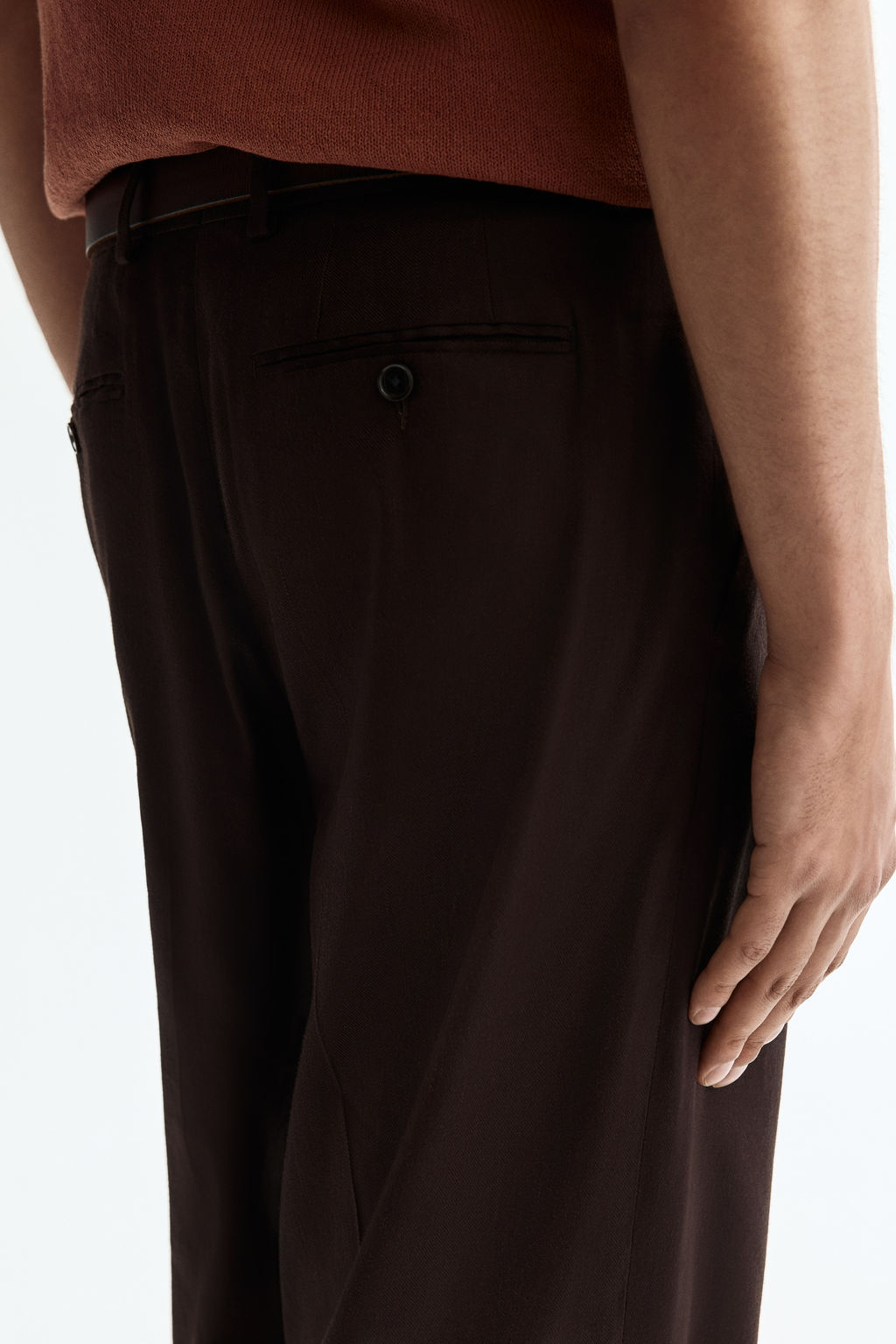 Pantal?n sastre en mezcla de lino Relaxed Fit - H&m фото 6