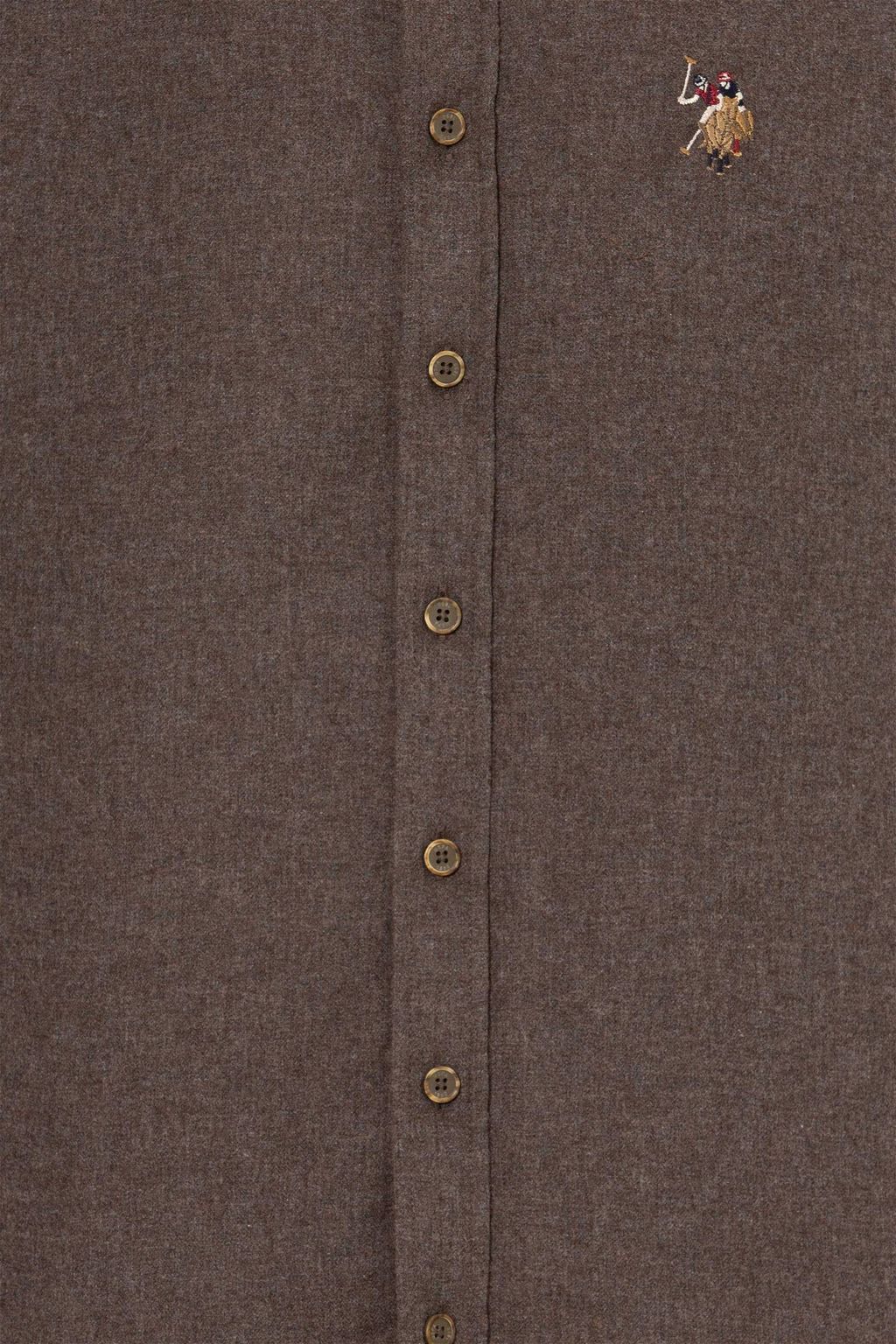 U. S. Polo Assn / Мужская рубашка кокосового цвета Uzunkol Basic - U.s. polo assn фото 6