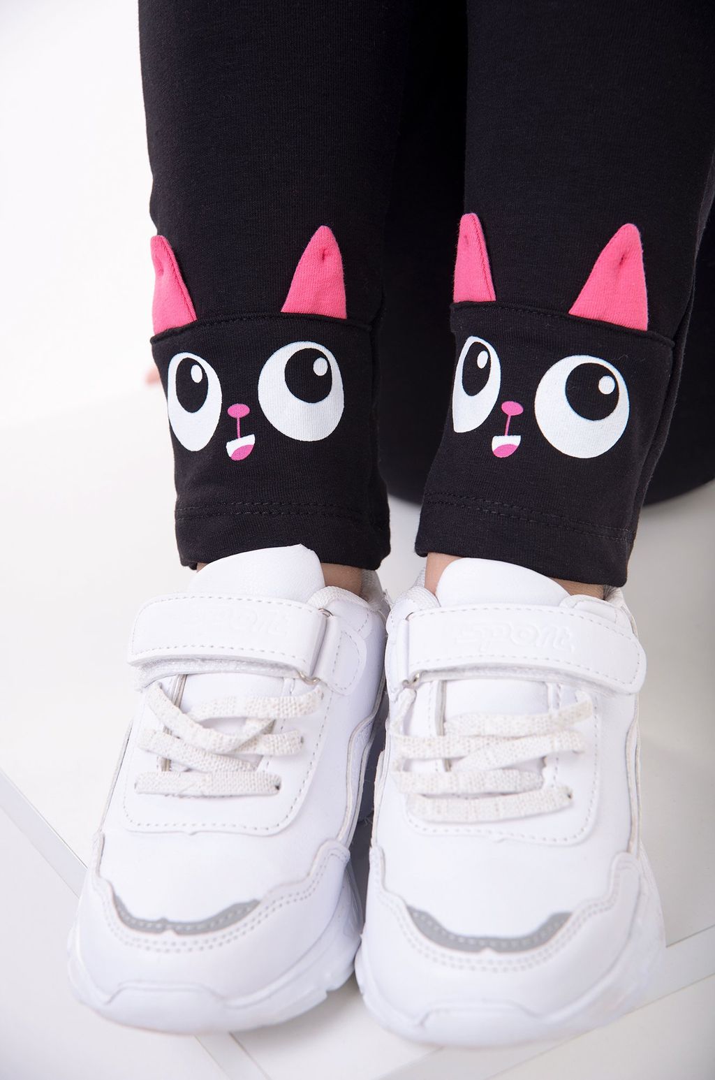 Лосины из футера двухнитки с начесом для девочки Bonito  фото 31