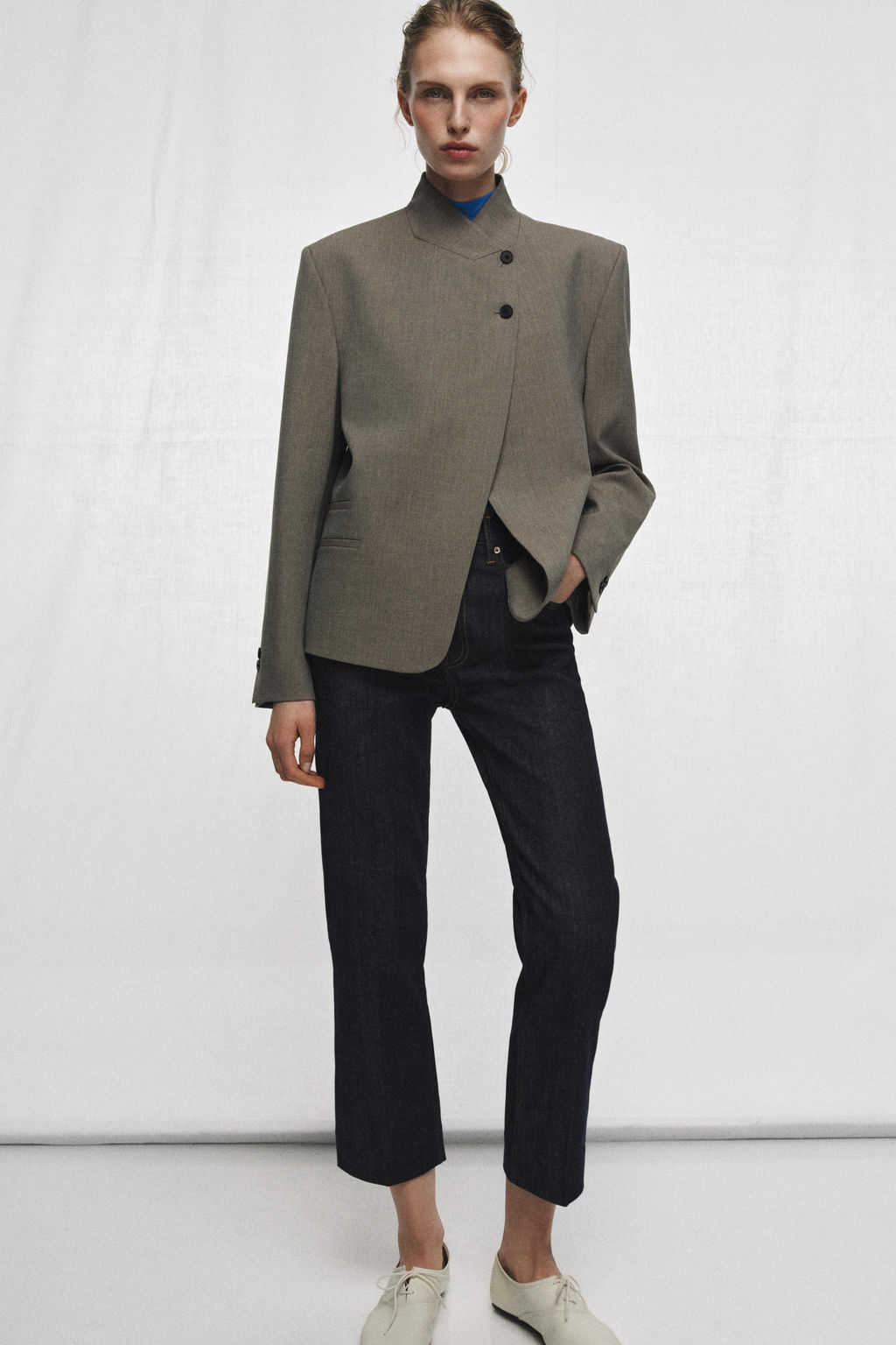HIGH NECK BLAZER ZW COLLECTION - Zara фото 6