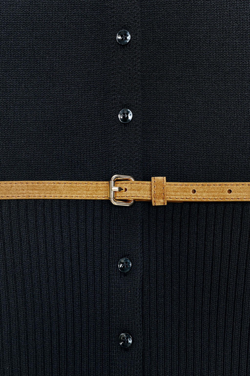 SHORT SLEEVE BELTED CARDIGAN