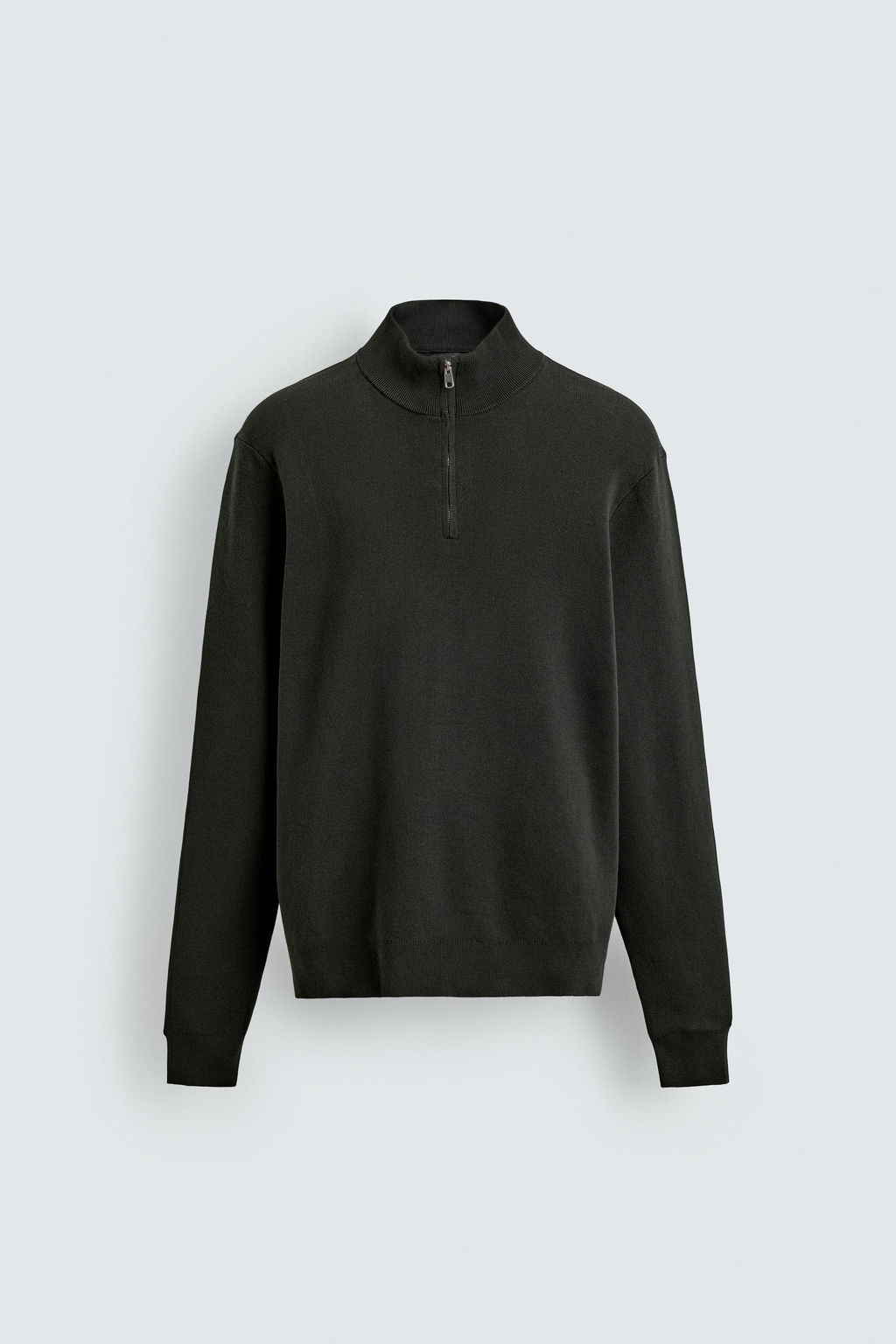 COTTON QUARTER-ZIP JUMPER - Zara фото 9