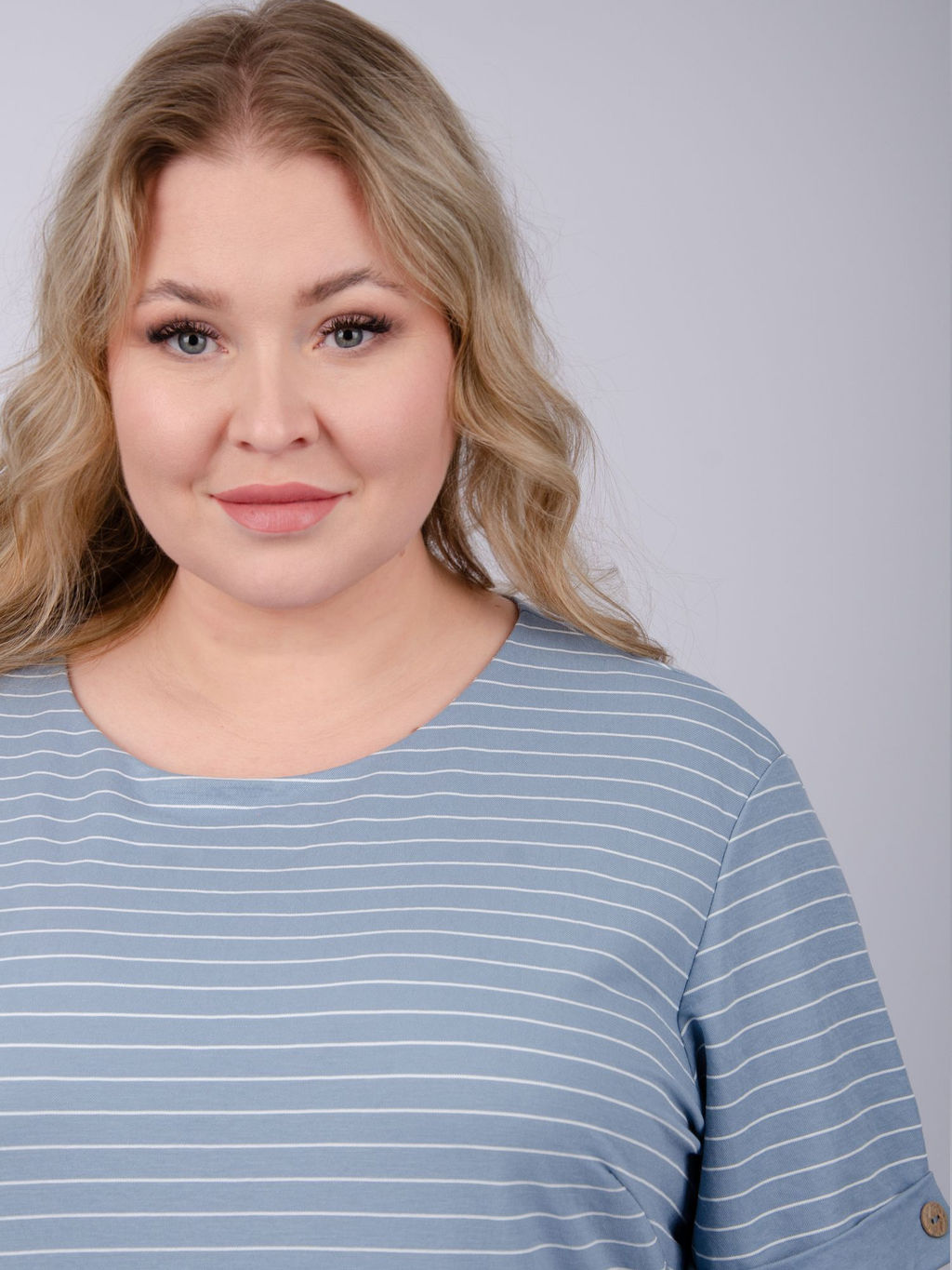 Платье "Волна", туман (М)