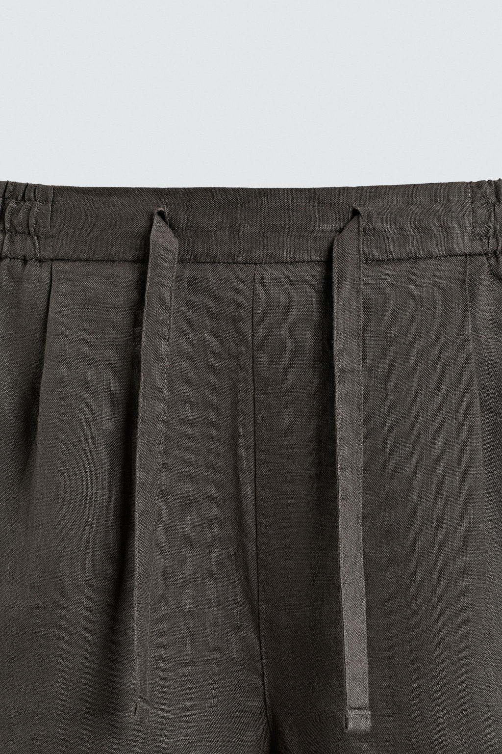BERMUDA RELAXED FIT 100% LINO / Verde oscuro - Zara фото 8