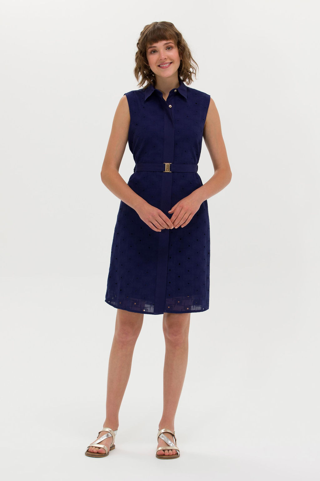 Женское темно-синее плетеное платье - U.s. polo assn фото 15
