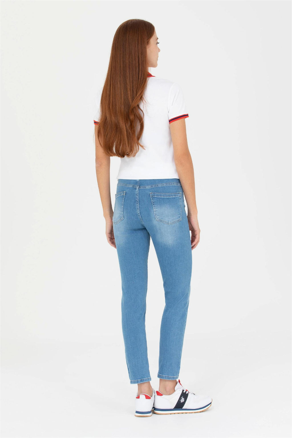 Женские синие джинсовые брюки - U.s. polo assn фото 4