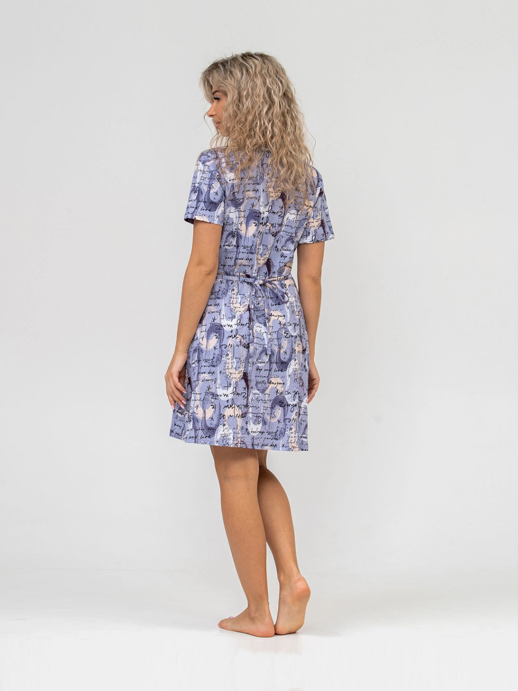 Халат женский, цвет фиолетовый