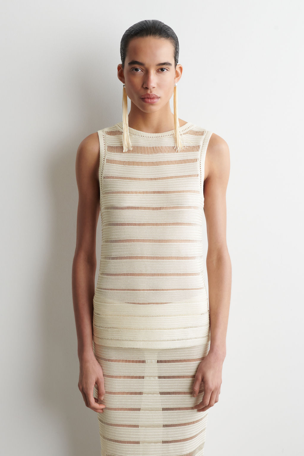 LADDER-STITCH KNITTED TOP - H&m фото 2