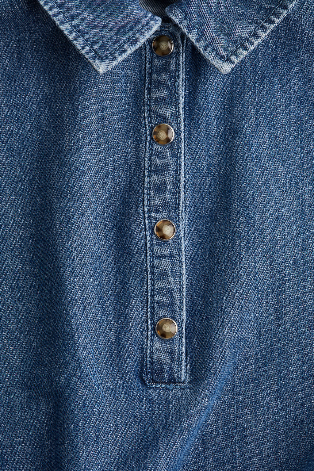 Vestido denim con cord?n de ajuste - H&m фото 4