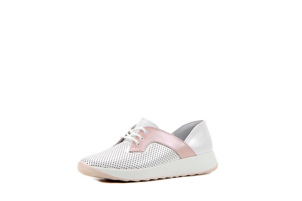 Кеды EDART 114.asiaw.p. white perl+pink