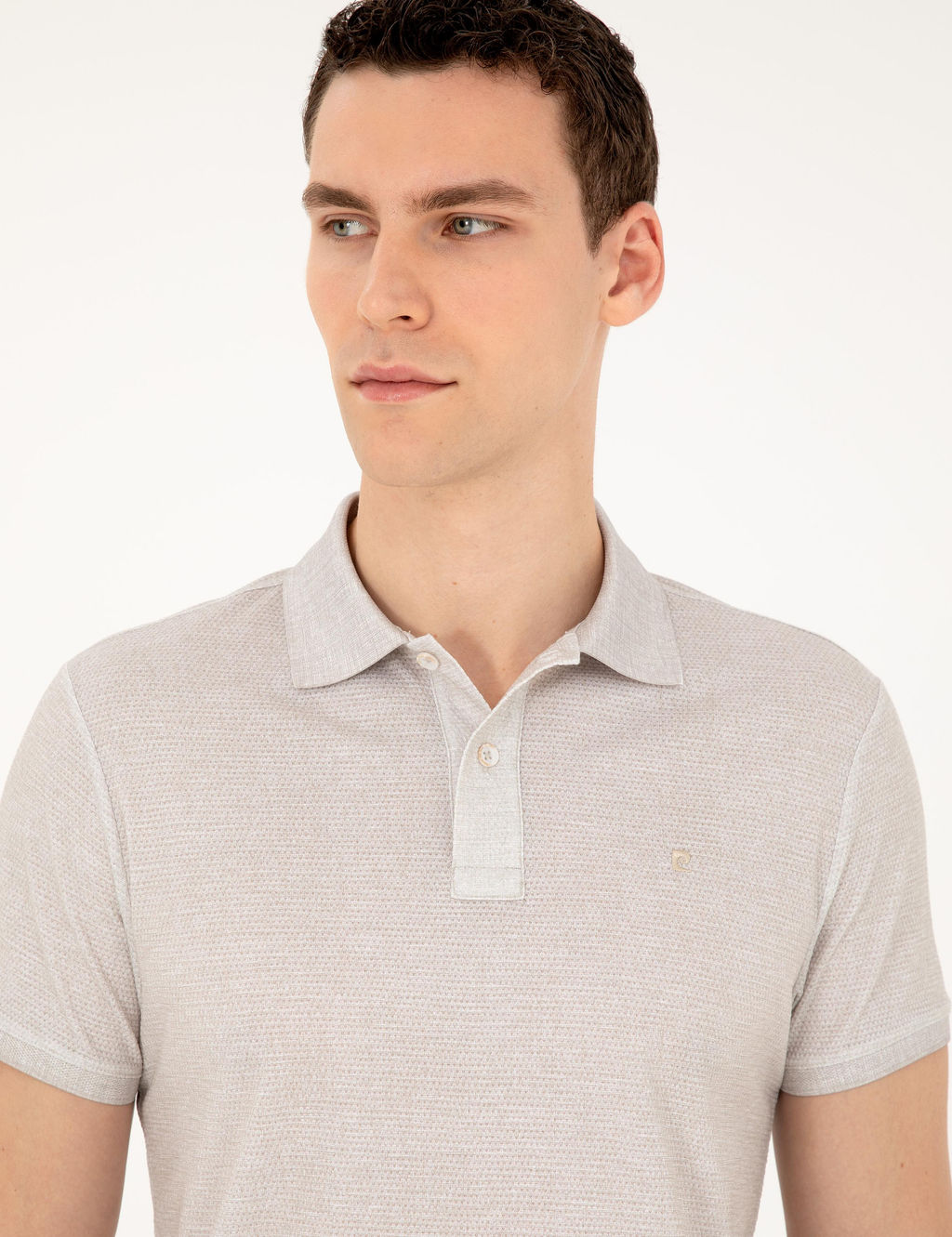 Bej Slim Fit Ti__rt - Pierre cardin фото 9